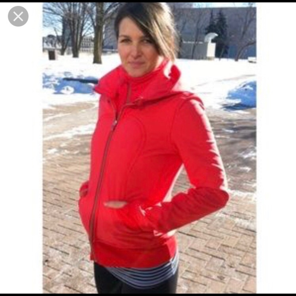 Lululemon love red scuba jacket